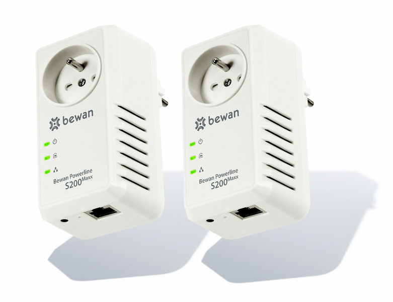 Bewan Powerline S200Maxx DUO Ethernet 200Mbit/s networking card