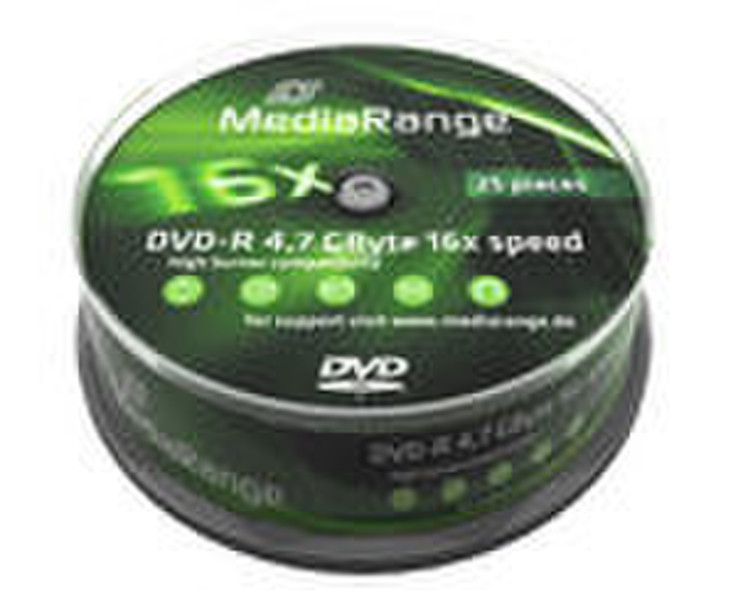 MediaRange MR403 4.7GB DVD-R 25Stück(e) DVD-Rohling