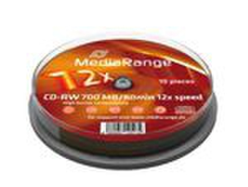 MediaRange MR235 CD-RW 700МБ 10шт чистые CD
