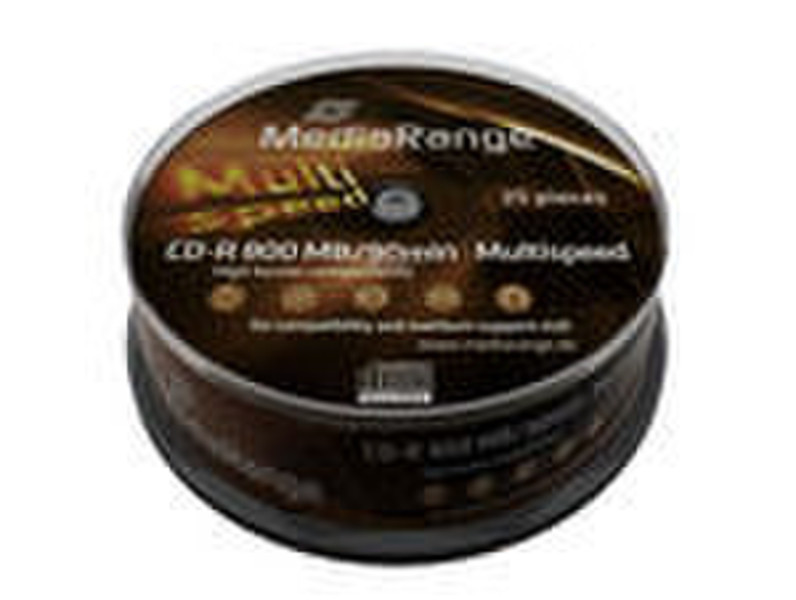 MediaRange MR221 CD-R 800МБ 25шт чистые CD