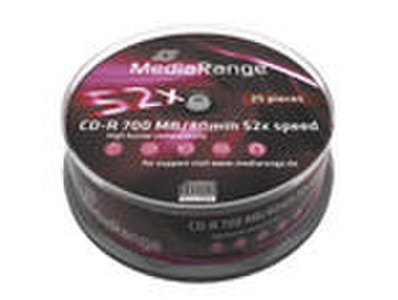 MediaRange MR201 CD-R 700МБ 25шт чистые CD