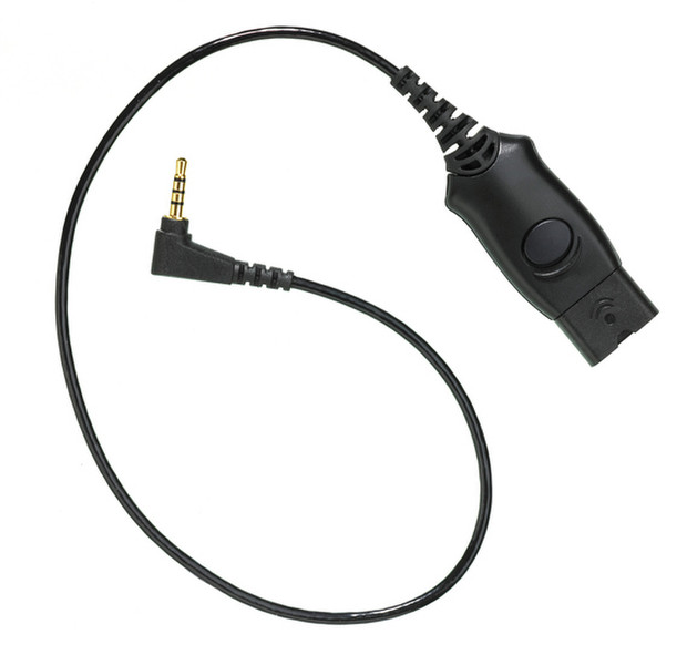 Plantronics QD N4 0.3м 3,5 мм Черный аудио кабель