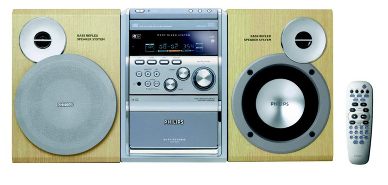 Philips MCM9/22 Micro set 100W Silver,Wood home audio set