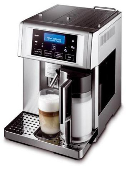 DeLonghi PrimaDonna ESAM 6700 EX1 Отдельностоящий Автоматическая Espresso machine 1.8л 14чашек Черный, Cеребряный