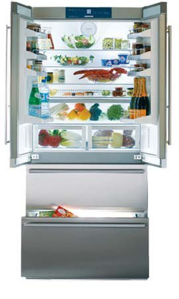 Liebherr CNES 6256 freestanding 380L A+ Silver side-by-side refrigerator