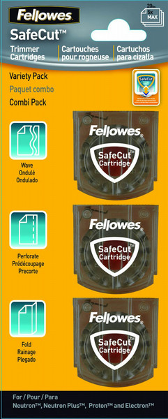 Fellowes SafeCut Replacement Blades - 3 Pack paper cutter accessory
