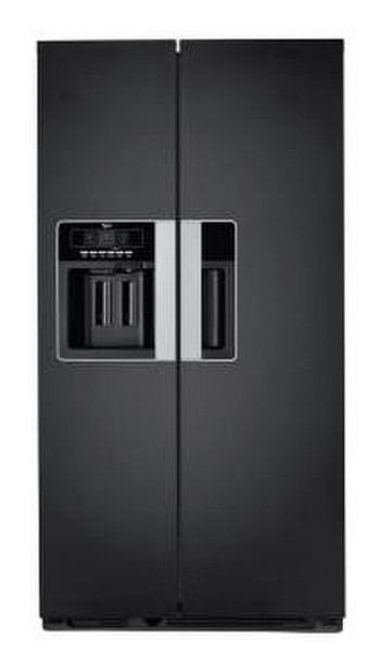 Whirlpool WSN 5554 A+ N freestanding 340L A+ Black side-by-side refrigerator