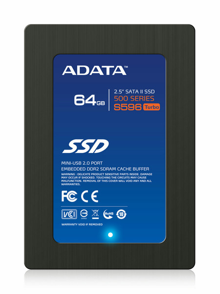 ADATA 64GB S596 SSD Serial ATA II Solid State Drive (SSD)
