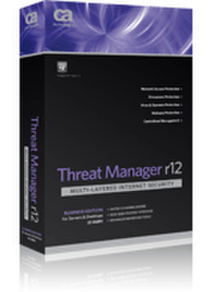 CA Threat Manager r12, OLP, ENT MNT, 1-49u, 1Y 1 - 49пользов. 1лет Мультиязычный