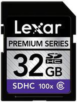Lexar Premium 100x SDHC Card 32GB 32GB SDHC memory card