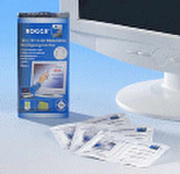 Rogge 325060 LCD / TFT / Plasma Equipment cleansing wet & dry cloths Reinigungskit