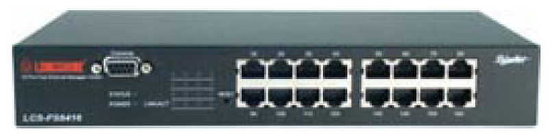 Longshine LCS-FS8416 gemanaged L2 Schwarz Netzwerk-Switch