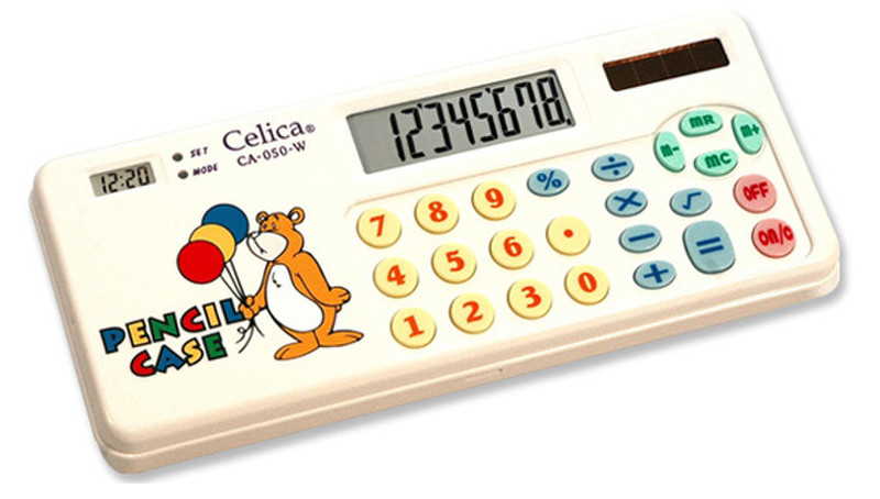 Celica CA-050W Tasche Einfacher Taschenrechner Weiß Taschenrechner