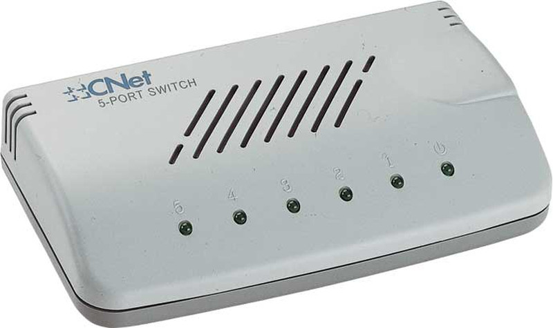 Cnet CNSH-500 Unmanaged White network switch
