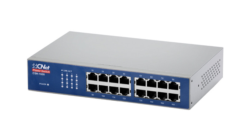 Cnet CSH-1600 Blau Netzwerk-Switch