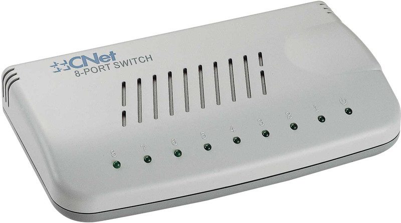 Cnet CNSH-800 Unmanaged White network switch