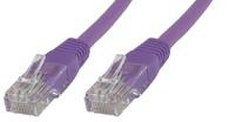 Microconnect UTP510P 10м Пурпурный сетевой кабель