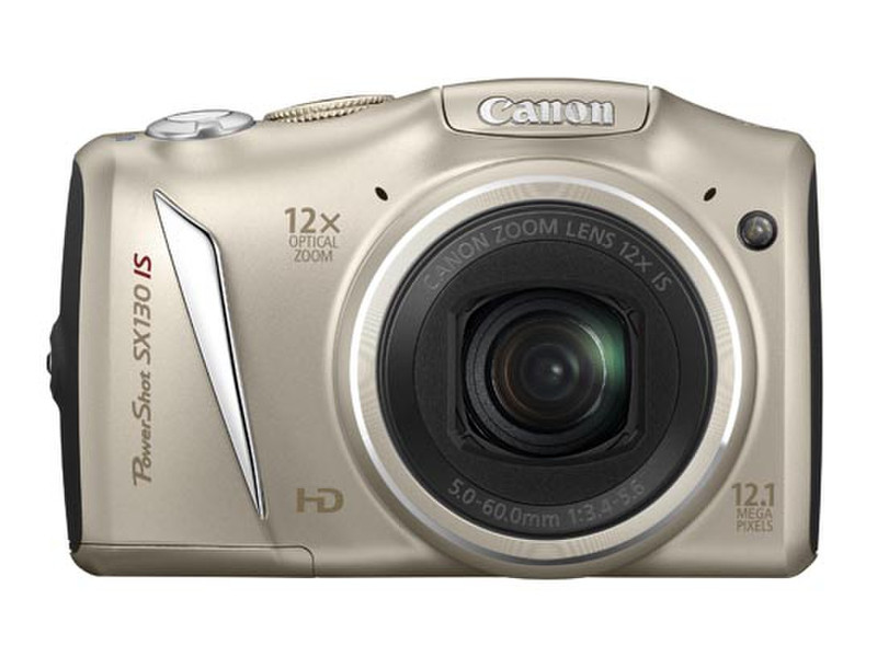 Canon PowerShot SX130 IS Compact camera 12.1MP CCD 4000 x 3000pixels Black