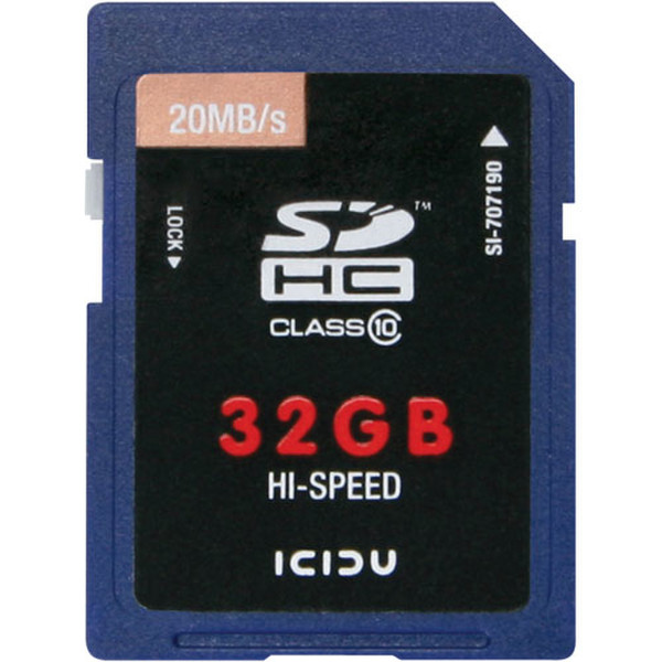 ICIDU Class 10 Hi-Speed Secure Digital Card 32GB 32ГБ SDHC карта памяти