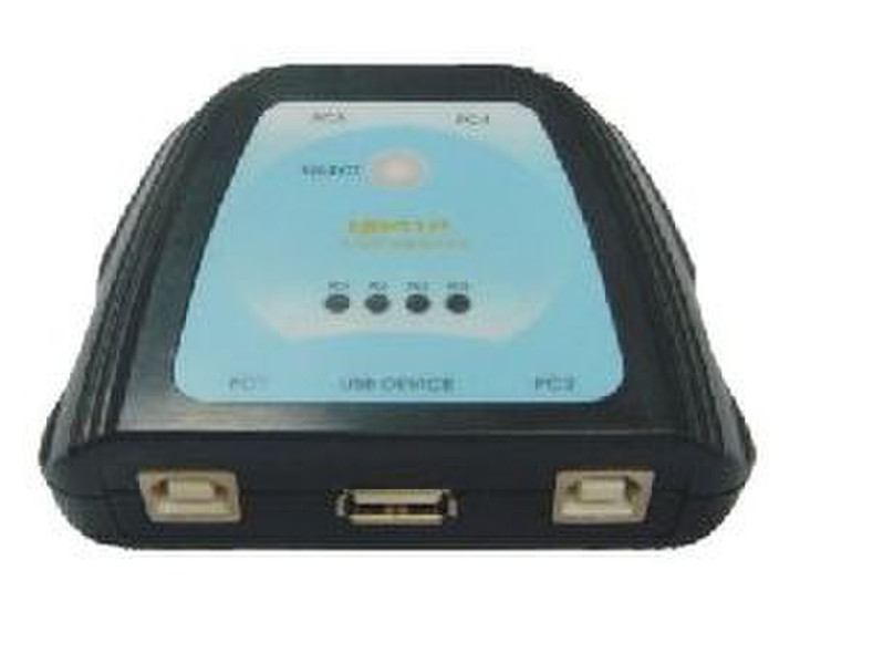 Microconnect UB41P 480Мбит/с Черный хаб-разветвитель