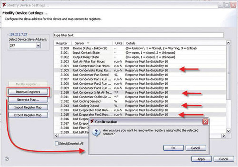 APC AP95MODBUS general utility software