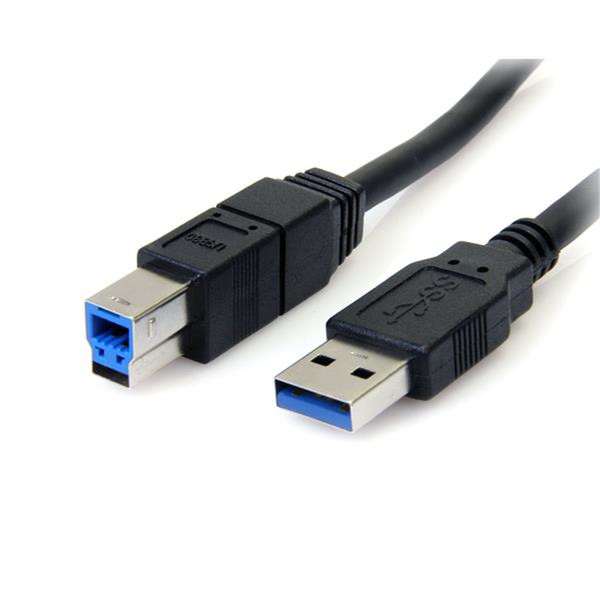 StarTech.com USB3SAB10BK 3.05м USB A USB B Черный кабель USB