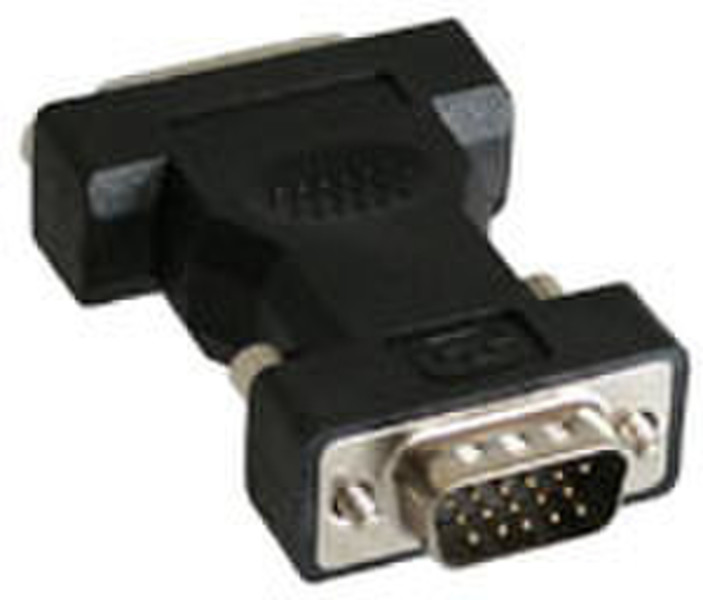 InLine 17790 DVI-I HD15 M Black cable interface/gender adapter