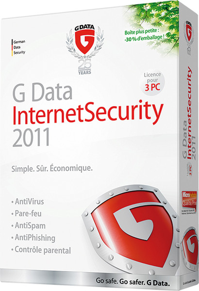 G DATA InternetSecurity 2011 (3 PC) FR Bundle 3user(s) French