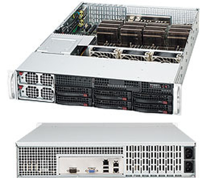 Supermicro CSE-828TQ-R1400LPB Cтойка 1400Вт Черный системный блок