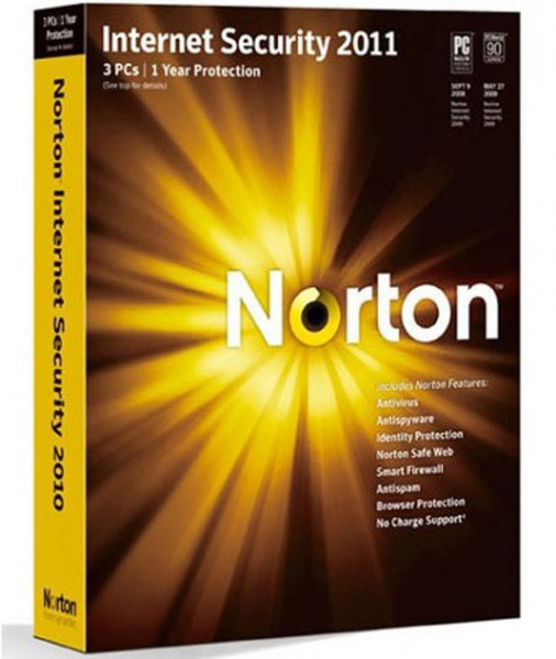 Symantec Norton Internet Security 2011 1пользов. 1лет ITA