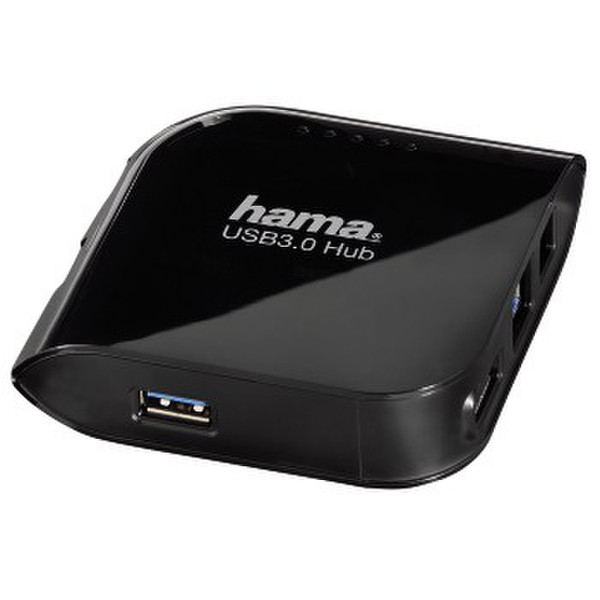 Hama 00039876 5000Mbit/s Black interface hub