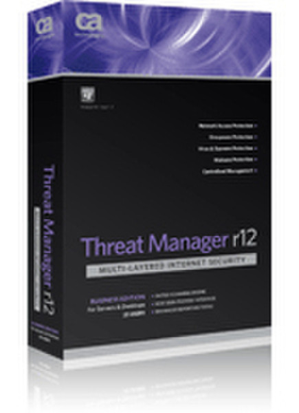 CA Threat Manager r12, GLP, MigUPG, ENT MNT, 250-499u, 2Y 250 - 499user(s) 2year(s) Multilingual