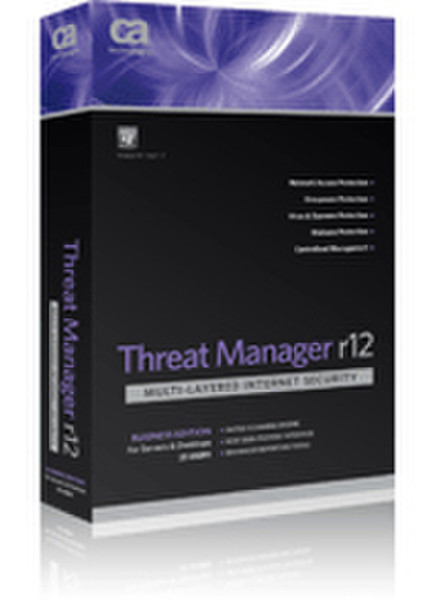 CA Threat Manager r12, GLP, ENT MNT, 2500+u, 2Y 2500+пользов. 2лет Мультиязычный