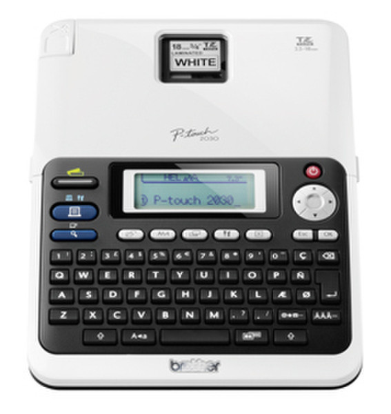 Brother PT-2030VP Thermal transfer 180 x 180DPI Black,White label printer