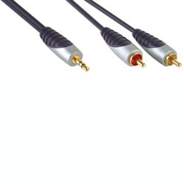 Bandridge SAL3401 1м 3,5 мм Черный, Серый аудио кабель