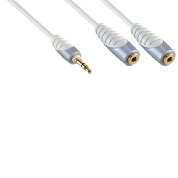 Bandridge SIP3200 0.2м 3,5 мм 2 x 3,5 мм Серый, Белый аудио кабель