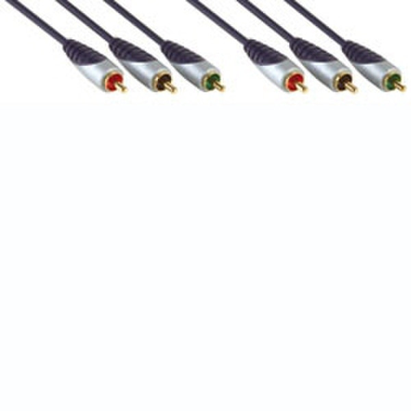 Bandridge SVL3303 3m 3 x RCA Black,Grey component (YPbPr) video cable