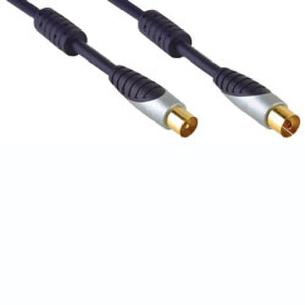Bandridge SVL8701 1м 1x Coax 1x Coax Черный коаксиальный кабель