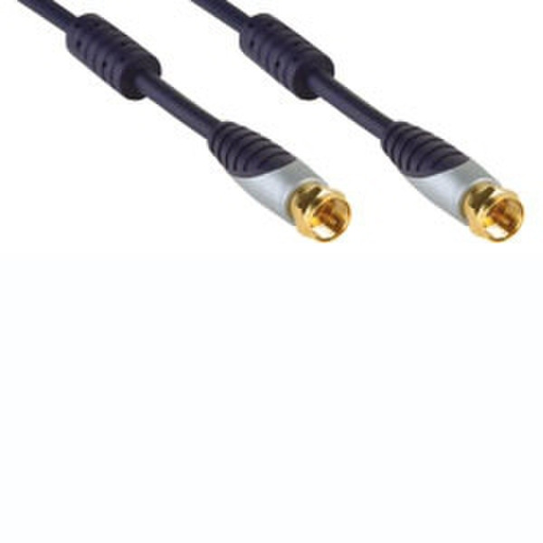 Bandridge SVL9001 1м 1x F 1x F Черный коаксиальный кабель