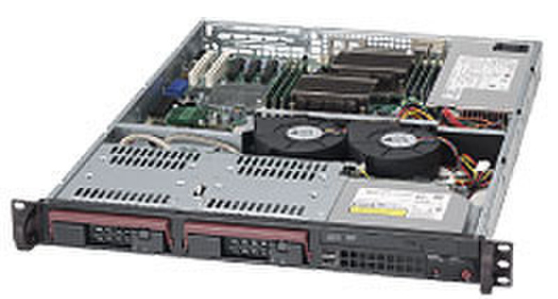 Supermicro 811TQ-350B 350W Black computer case