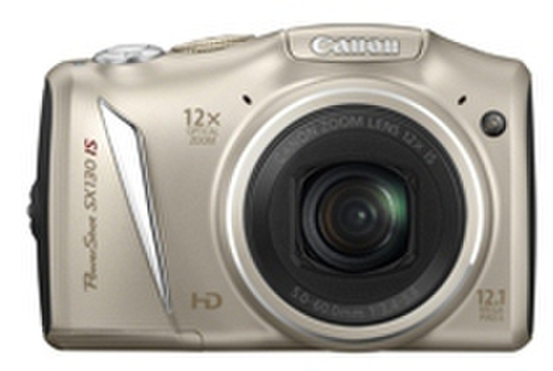 Canon PowerShot SX130 IS Kompaktkamera 12.1MP 1/2.3Zoll CCD 4000 x 3000Pixel Silber