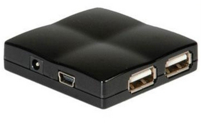 MCL USB2-M104 Черный хаб-разветвитель