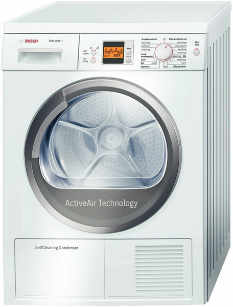 Bosch WTW86560NL freestanding Front-load 7kg A White tumble dryer