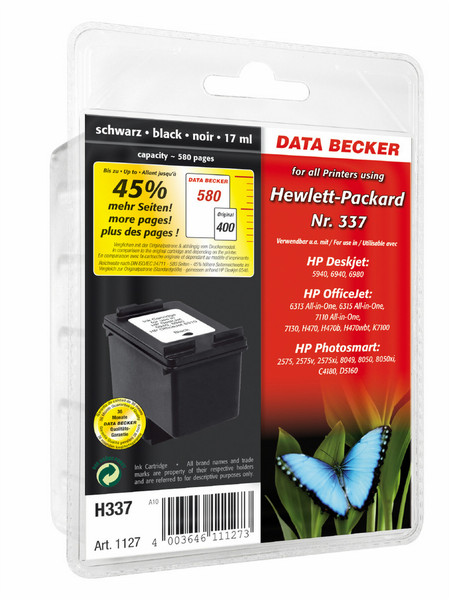 Data Becker HP 337 (C9364) Black ink cartridge