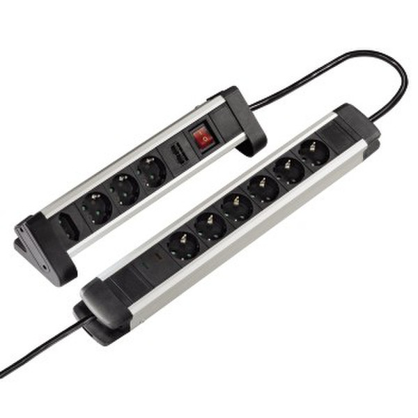 Hama 00047769 10AC outlet(s) 1.5m Black,White surge protector