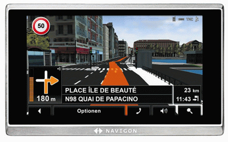 Navigon 8410 Premium Edition EU Fixed 5Zoll Touchscreen 225g Navigationssystem