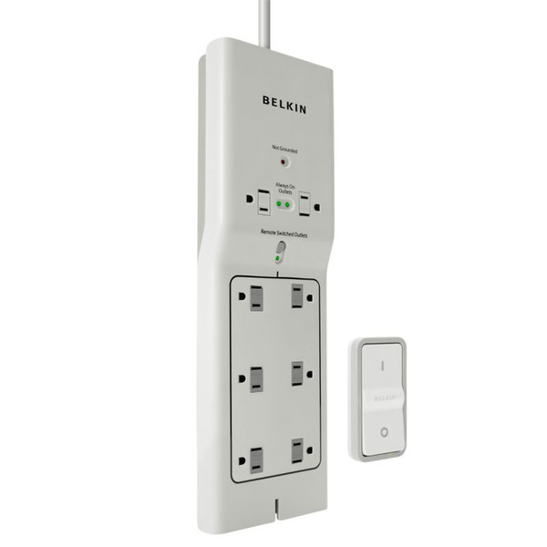 Belkin Conserve Switch 8AC outlet(s) 120V 1.2m Grey,White surge protector