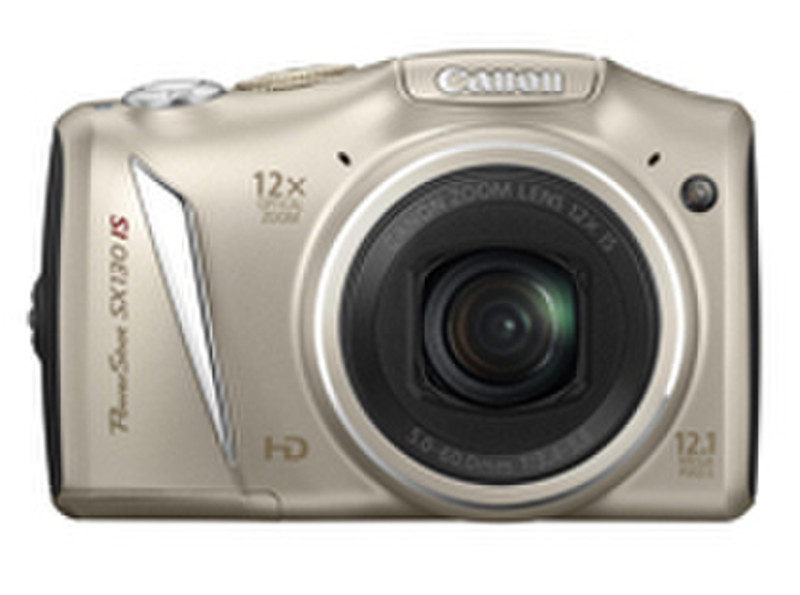 Canon PowerShot SX130 IS Kompaktkamera 12.1MP 1/2.3Zoll CCD 4000 x 3000Pixel Silber