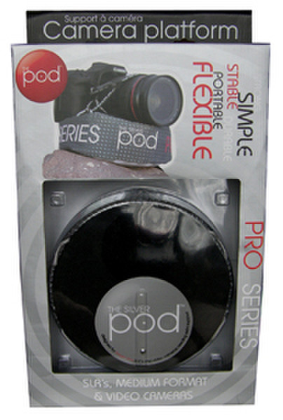 THE pod THE SILVER pod Black,Silver tripod