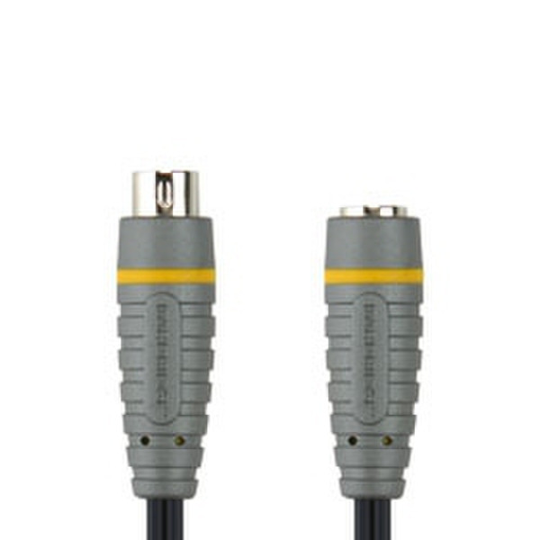 Bandridge BVL6502 2м S-Video (4-pin) S-Video (4-pin) Черный, Серый S-video кабель